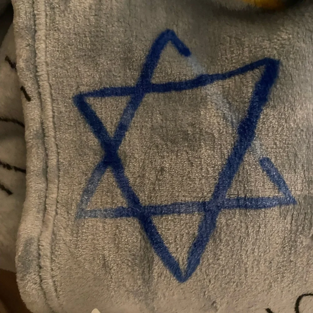 RAE DUNN Hanukkah Oversized Plush Throw Blanket FESTIVAL LIGHTS  NWT